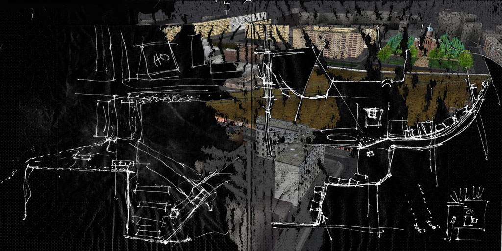 ReVisioning the Virtual Wall: Death Strip Sketch, Engelbecken
